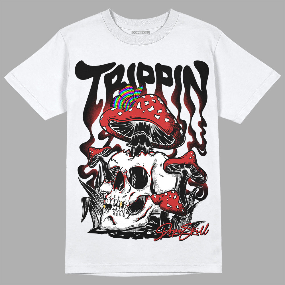 Jordan 1 High OG “Black/White” DopeSkill T-Shirt Trippin Graphic Streetwear - White 