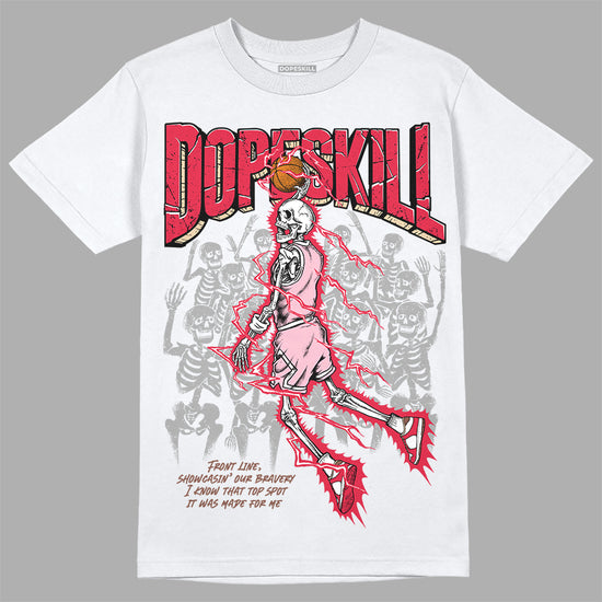 Dunk Low PRM Bacon DopeSkill T-Shirt Thunder Dunk Graphic Streetwear - White 