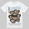 Jordan 40 “Blue Suede” DopeSkill T-Shirt The Mouth With No Droughts Graphic Streetwear - White