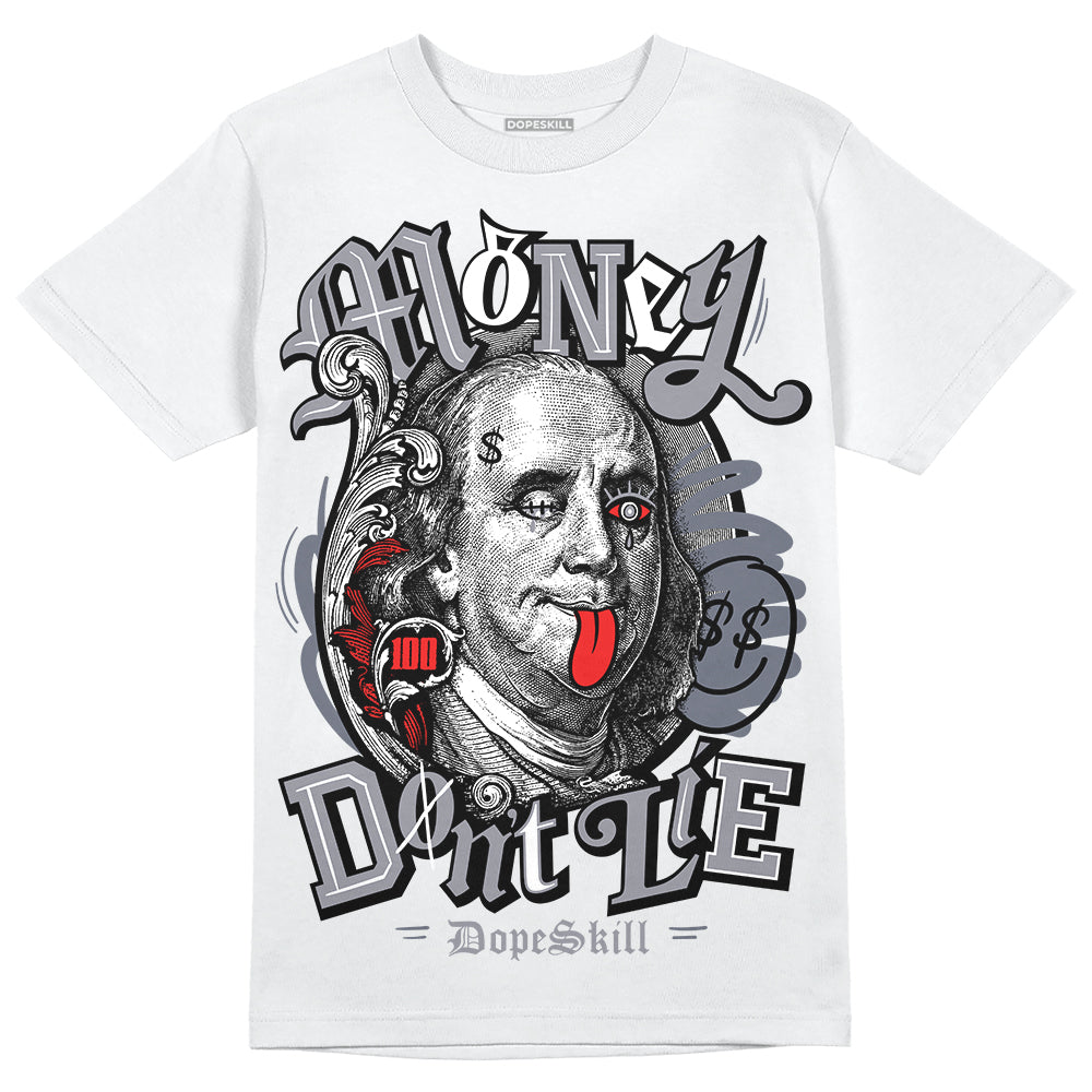 Jordan 14 Retro 'Stealth' DopeSkill T-Shirt Money Don't Lie Graphic Streetwear - White