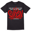 Jordan 1 Retro Low "Black Toe" DopeSkill T-Shirt Queen Graphic Streetwear - Black