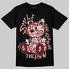 Jordan 3 Retro Valentine's Day Treat Yourself (2025) DopeSkill T-Shirt Smile Through The Pain Graphic Streetwear - Black