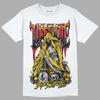 Jordan 4 Thunder DopeSkill T-Shirt Life or Die Graphic Streetwear - White