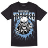 Jordan 5 Retro University Blue DopeSkill T-Shirt Trapped Halloween Graphic Streetwear - Black