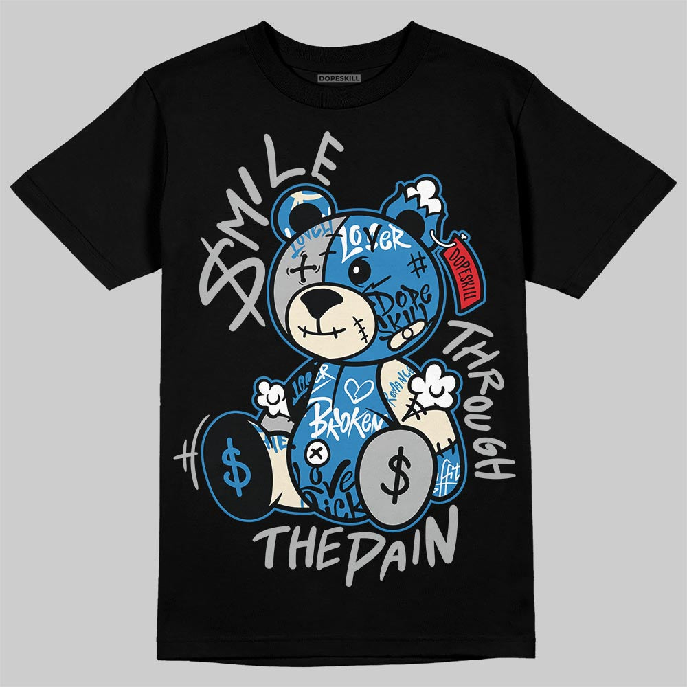 Jordan 3 Retro OG Rare Air DopeSkill T-Shirt Smile Through The Pain Graphic Streetwear - Black