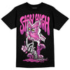 Jordan 4 GS “Hyper Violet” DopeSkill T-Shirt Stay High Graphic Streetwear - Black