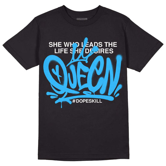 Jordan 1 High Retro OG “University Blue” DopeSkill T-Shirt Queen Graphic Streetwear - Black