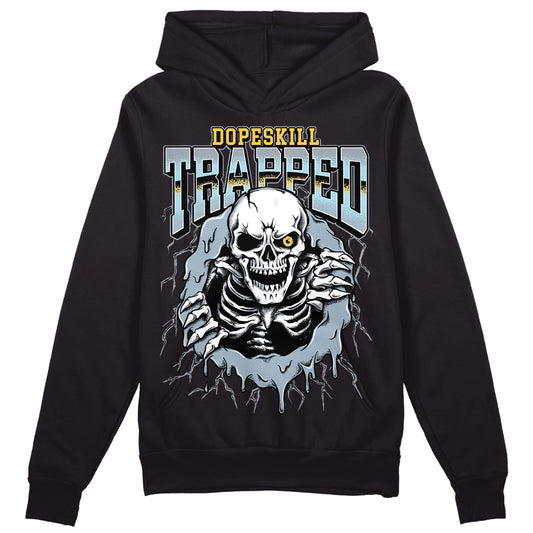 Jordan 13 “Blue Grey” DopeSkill Hoodie Sweatshirt Trapped Halloween Graphic Streetwear - Black