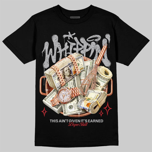 Jordan 4 OG “White Cement” DopeSkill T-Shirt Whippin Graphic Streetwear - Black