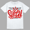 Jordan 1 Retro Low "Black Toe" DopeSkill T-Shirt Queen Graphic Streetwear - WHite