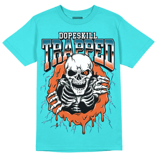 Dunk Low “Miami Dolphins” DopeSkill Tahiti Blue T-shirt Trapped Halloween Graphic Streetwear 