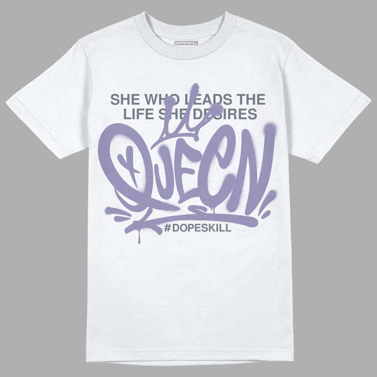 Jordan 5 Retro Low Indigo Haze DopeSkill T-Shirt Queen Graphic Streetwear  - White