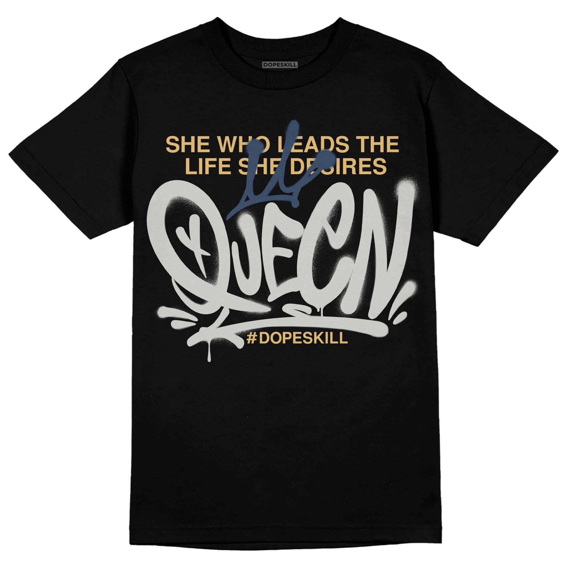 A Ma Maniere x Jordan 5 Dawn “Photon Dust” DopeSkill T-Shirt Queen Graphic Streetwear - Black