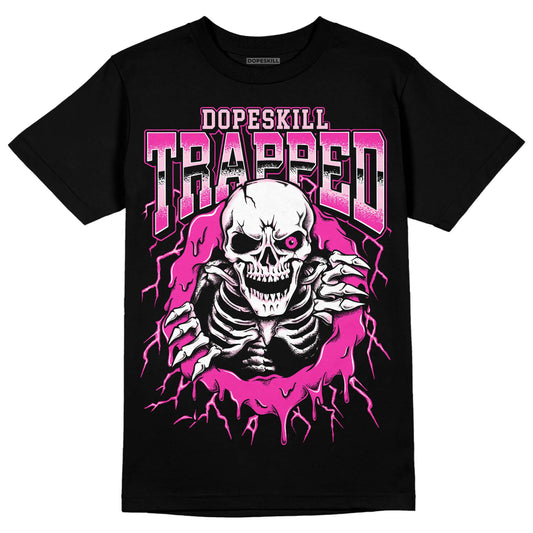 Pink Sneakers DopeSkill T-Shirt Trapped Halloween Graphic Streetwear - Black