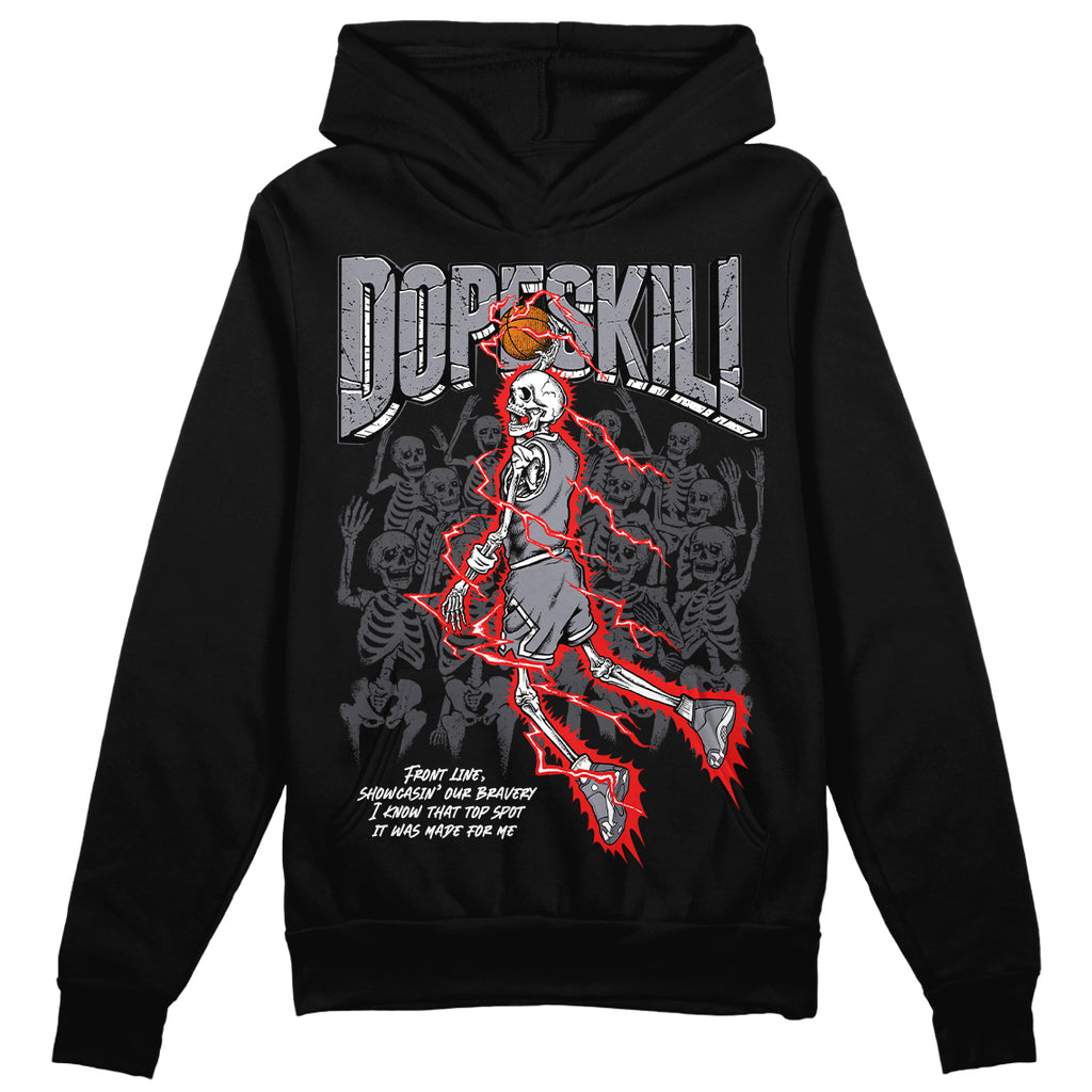 Jordan 14 Retro 'Stealth' DopeSkill Hoodie Sweatshirt Thunder Dunk Graphic Streetwear - Black