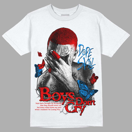 Jordan 11 Retro Cherry DopeSkill T-Shirt Boys Don't Cry Graphic Streetwear - White