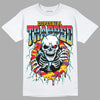 Jordan 1 Mid GS 'Six Championships' DopeSkill T-Shirt Trapped Halloween Graphic Streetwear - White