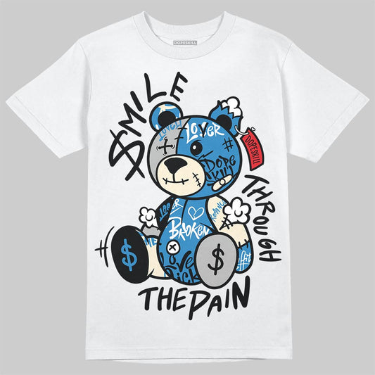 Jordan 3 Retro OG Rare Air DopeSkill T-Shirt Smile Through The Pain Graphic Streetwear - White 