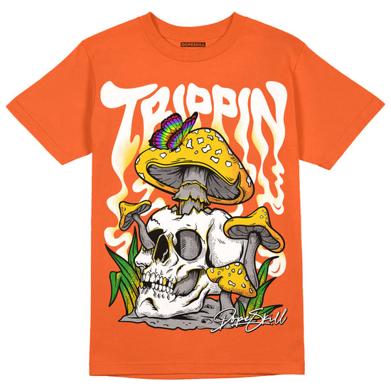 Jordan 3 Georgia Peach DopeSkill Orange T-shirt Trippin Graphic Streetwear