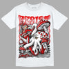Jordan 4 Retro Red Cement DopeSkill T-Shirt Resist Graphic Streetwear - White