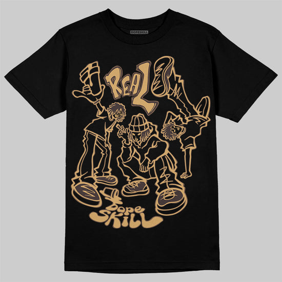 Jordan 5 “Earth/Metallic Gold” DopeSkill T-Shirt Real Y2K Players Garaphic Streetwear - Black