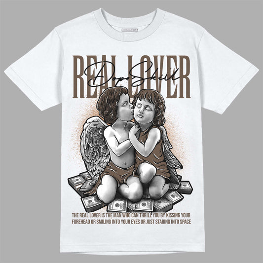 Jordan 1 Retro High OG Palomino DopeSkill T-Shirt Real Lover Graphic Streetwear - White