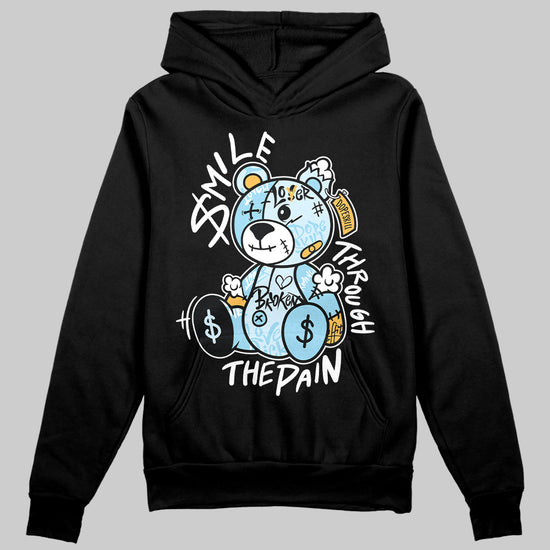 Vans Knu Stack Vintage Satin Dream Blue DopeSkill Hoodie Sweatshirt Smile Through The Pain Graphic Streetwear - Black