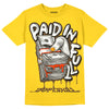 Jordan 6 “Yellow Ochre” DopeSkill Yellow T-shirt Paid In Full Graphic Streetwear