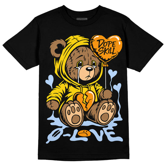 Jordan 6 “Yellow Ochre” DopeSkill T-Shirt Broken Bear Graphic Streetwear - Black