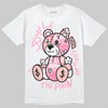 AMIRI White & Pink Stars Court Sneakers DopeSkill T-Shirt Smile Through The Pain Graphic Streetwear - White