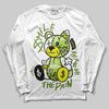 Jordan 13 Retro Bright Cactus DopeSkill Long Sleeve T-Shirt Smile Through The Pain Graphic Streetwear - White 