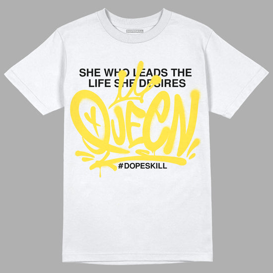 Jordan 11 Low 'Yellow Snakeskin' DopeSkill T-Shirt Queen Graphic Streetwear - White