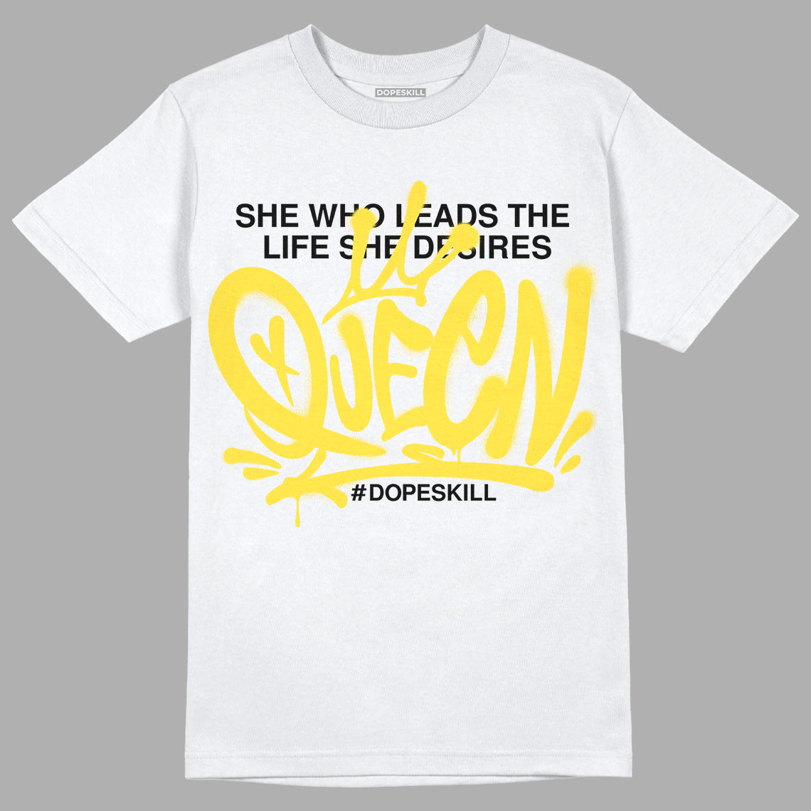 Jordan 11 Low 'Yellow Snakeskin' DopeSkill T-Shirt Queen Graphic Streetwear - White