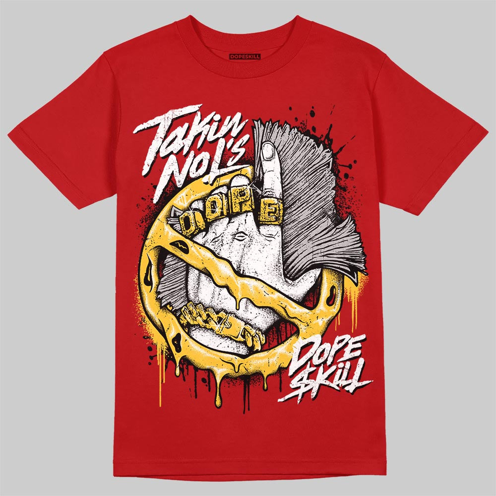 Jordan 14 Retro Ferrari (2025) DopeSkill T-Shirt Takin No L's Graphic Streetwear - Red