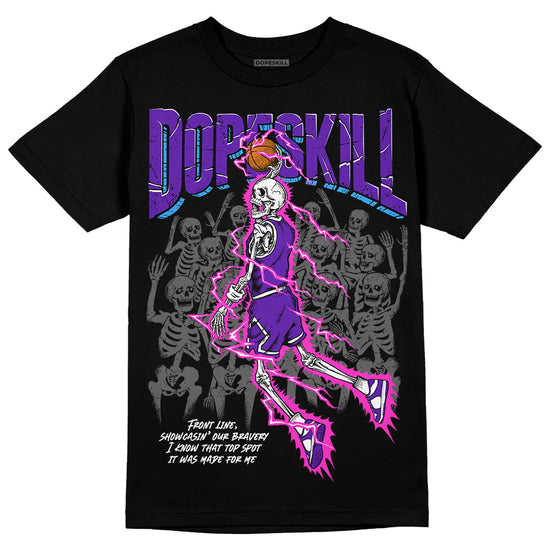 Dunk Low Championship Court Purple DopeSkill T-Shirt Thunder Dunk Graphic Streetwear - Black