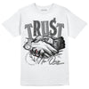 Jordan 4 Retro 'Wet Cement' DopeSkill T-Shirt Trust No One Graphic Streetwear - White 