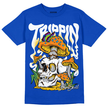 Royal Blue Sneakers DopeSkill Royal Blue T-shirt Trippin Graphic Streetwear