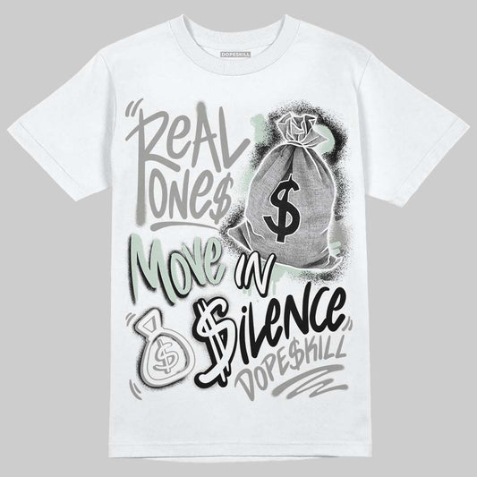 Jordan 1 Retro Low OG Year of the Snake (2025) DopeSkill T-Shirt Real Ones Move In Silence Graphic Streetwear - White