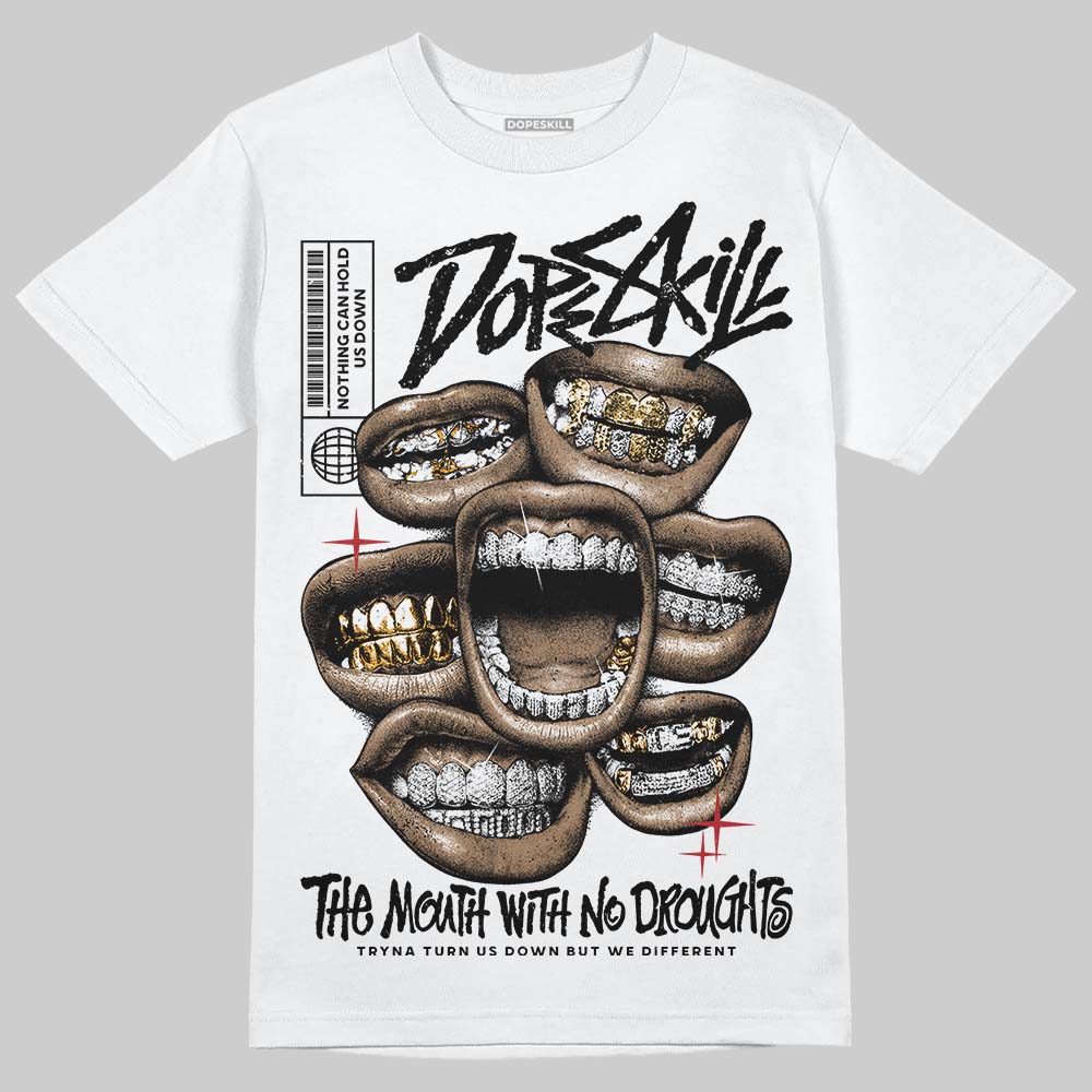 Nigel Sylvester x Jordan 1 Low OG “Nitro” DopeSkill T-Shirt The Mouth With No Droughts Graphic Streetwear - White