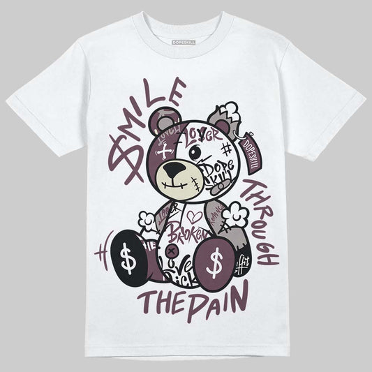 A Ma Maniére x Air Jordan 5 “Violet Ore” DopeSkill T-Shirt Smile Through The Pain Graphic Streetwear - White