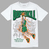 Green Sneakers DopeSkill T-Shirt Thunder Dunk Graphic Streetwear - White 