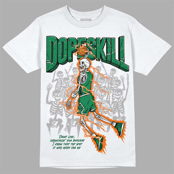 Green Sneakers DopeSkill T-Shirt Thunder Dunk Graphic Streetwear - White 