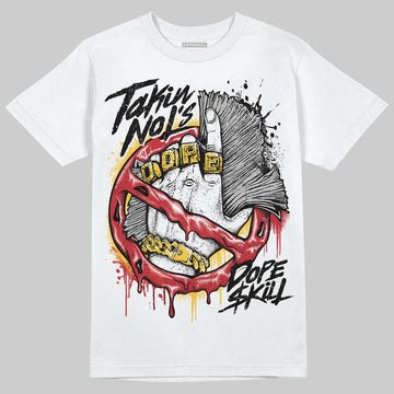 Jordan 14 Retro Ferrari (2025) DopeSkill T-Shirt Takin No L's Graphic Streetwear - WHite