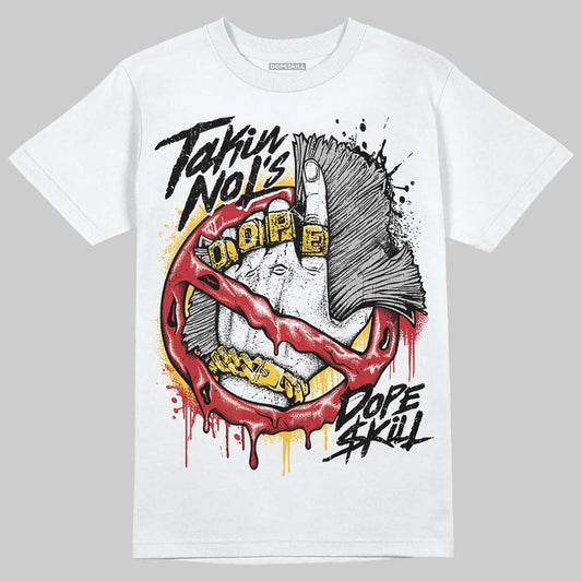 Jordan 14 Retro Ferrari (2025) DopeSkill T-Shirt Takin No L's Graphic Streetwear - WHite