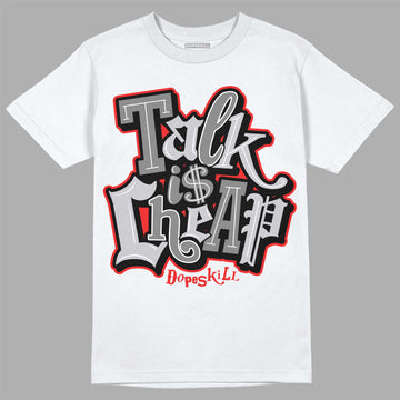 Grey Sneakers DopeSkill T-Shirt Talk Is Chip Graphic Streetwear - WHite