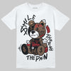 Jordan 9 'Olive' DopeSkill T-Shirt Smile Through The Pain Graphic Streetwear - WHite