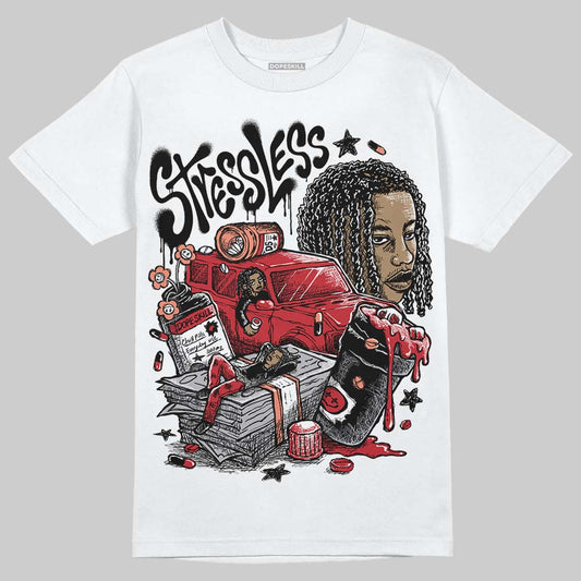 Jordan 1 High OG “Ruby” DopeSkill T-Shirt Stressless Graphic Streetwear - White