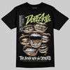 Jordan 5 “Luminous Green” DopeSkill T-Shirt The Mouth With No Droughts Graphic Streetwear - Black