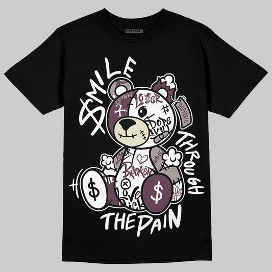 A Ma Maniére x Air Jordan 5 “Violet Ore” DopeSkill T-Shirt Smile Through The Pain Graphic Streetwear - Black