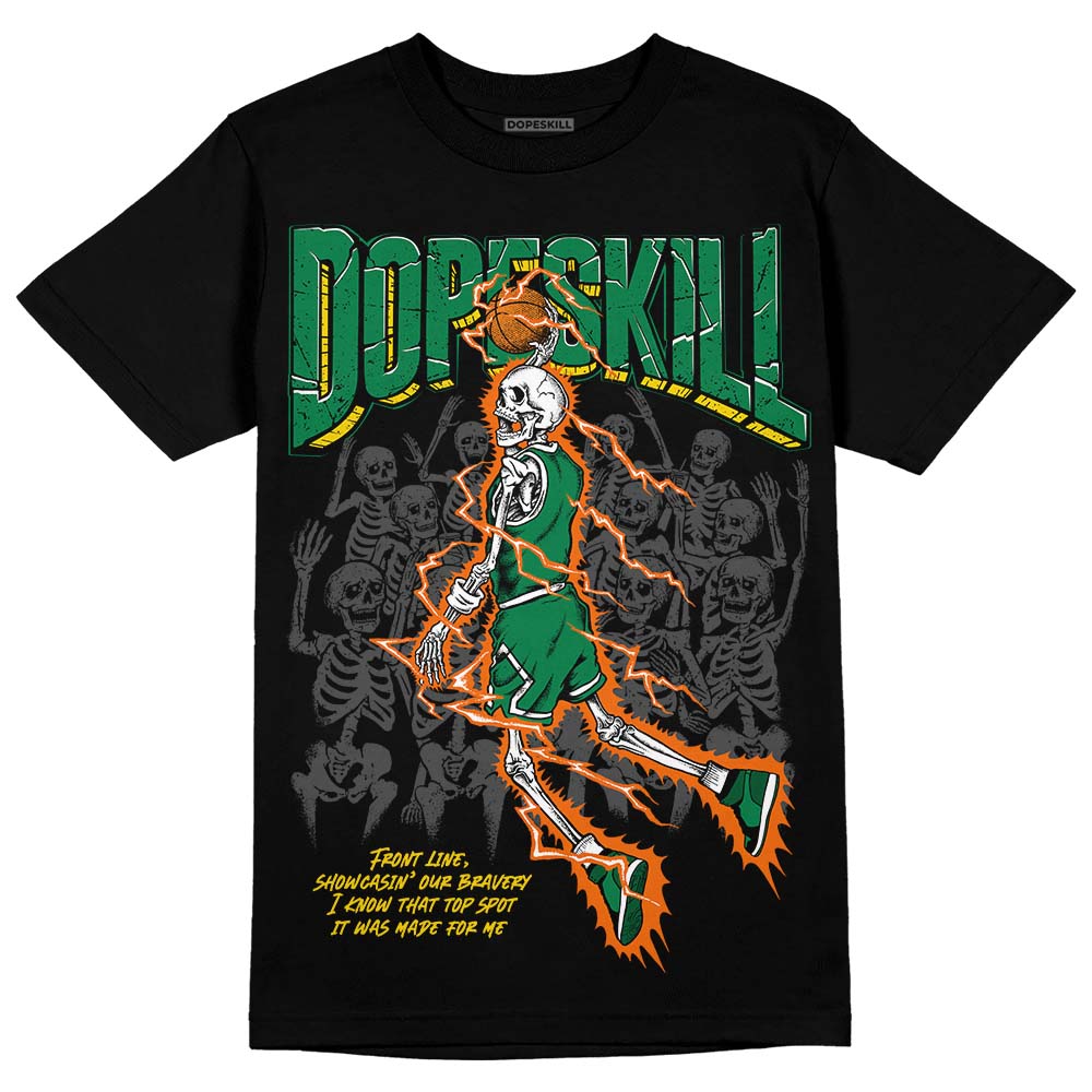 Green Sneakers DopeSkill T-Shirt Thunder Dunk Graphic Streetwear - Black